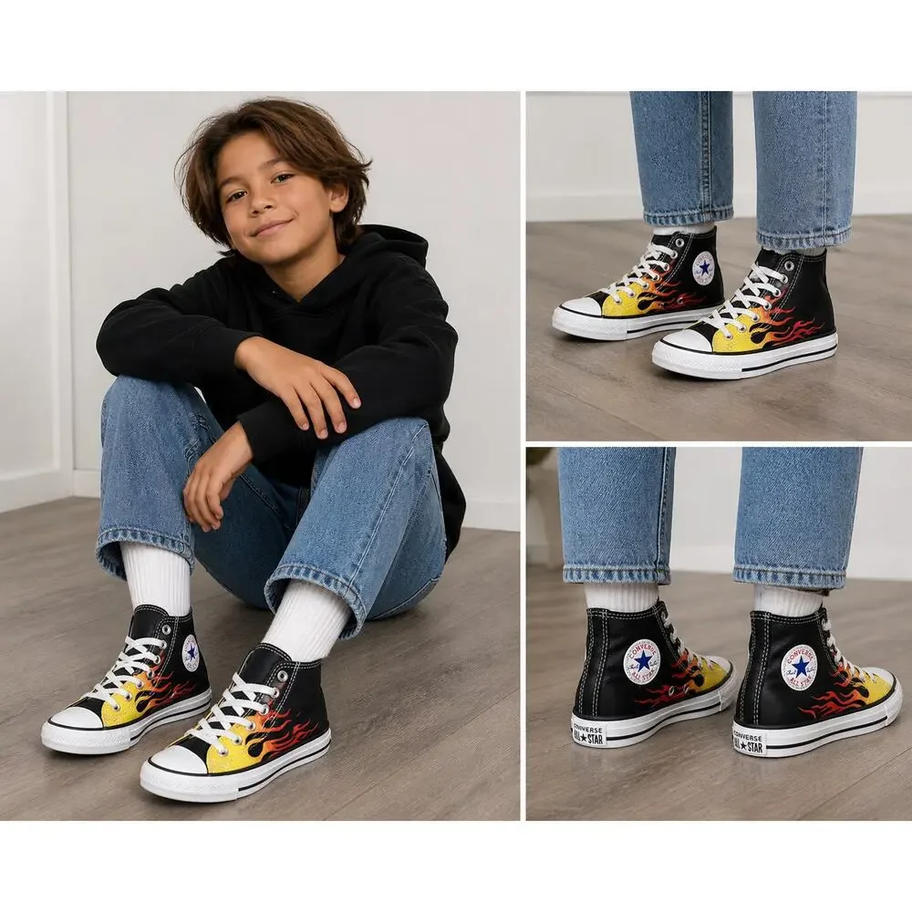 Converse Flame High Top Sneakers Kids 1 🔥